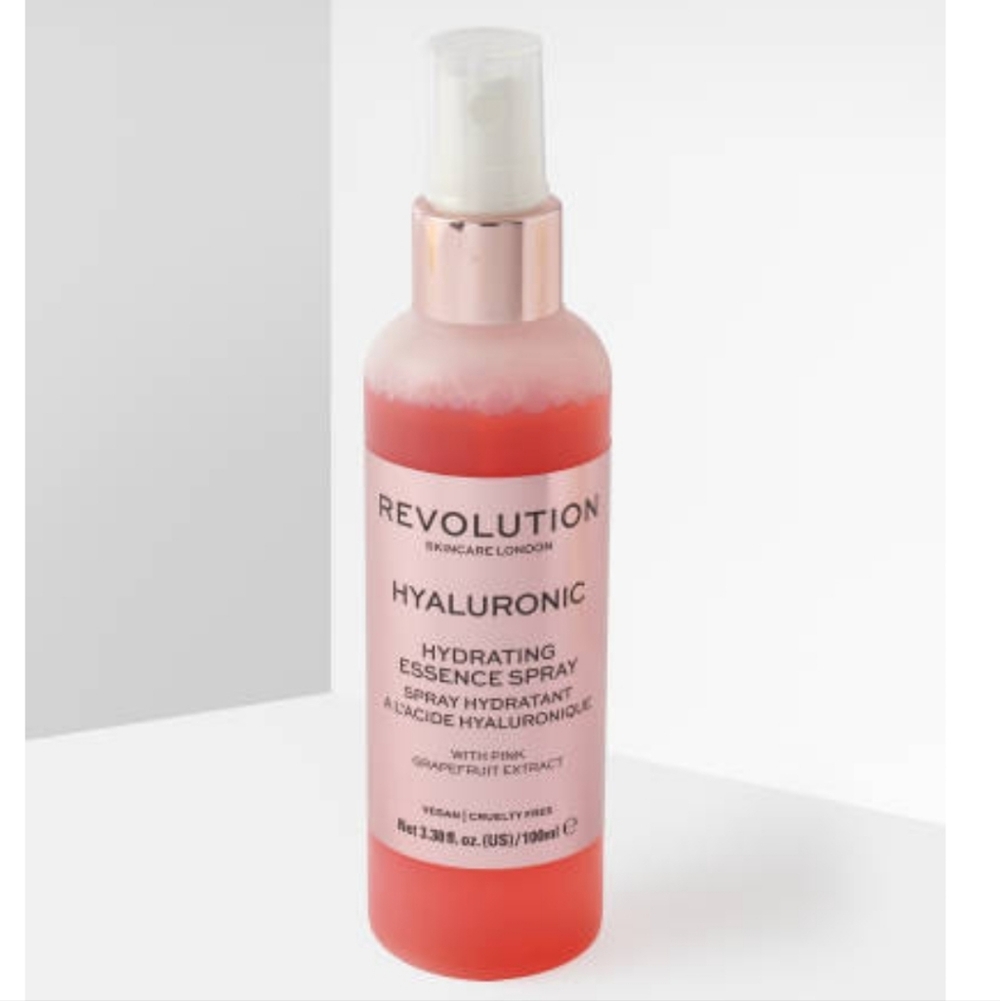 Revolution Hyaluronic Hydrating Essence Spray - Pink & Rose Gold
